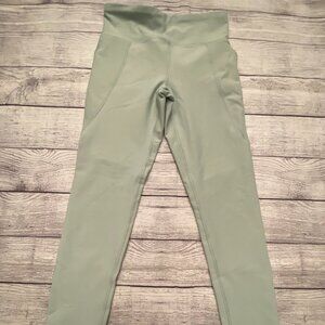 Old Navy Active Mint Green Leggings Pockets Size Medium Girls